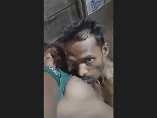 Rural matron receives oral and penetrative pleasure in a village setting