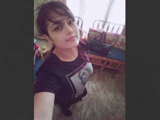 Desi beauty shares her perky breasts and intimate areas in a video call