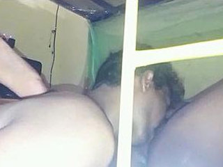 Elderly man performs cunnilingus on mature woman