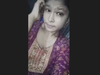 Indian wife showcases her large breasts and toned vagina in first installment