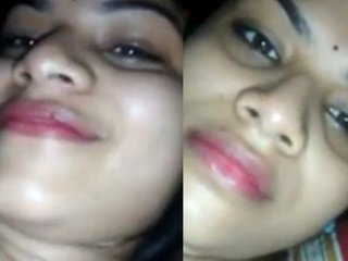 A wife's friend returns her smile with a sexy gesture