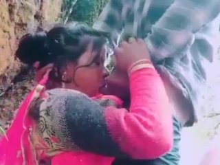 Indian village woman has outdoor sex with her husband