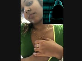 Indian college girlfriend on video chat