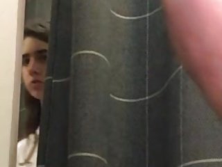 Erotic flashing in a sensual setting