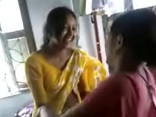 A South Asian girl has fun in a hostel