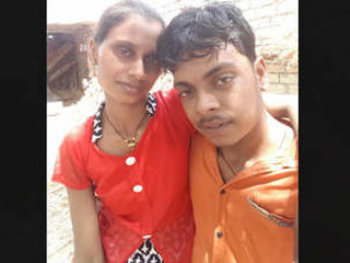 Indian romantic encounter of a couple