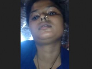 A village girl from India masturbates in the open air