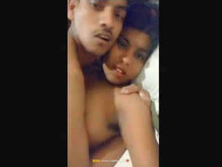 A young Indian woman experiences her tight vagina being expanded by a large penis