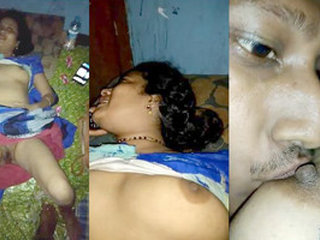 Indian prostitute's breasts orally pleasured and penetrated