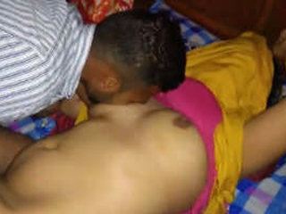 Bhabi's husband films as she is shared with a friend