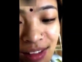 A Nepalese woman reveals her intimate parts