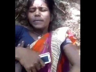 Indian village girl enjoys outdoor activities