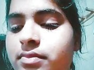 Young and adorable Desi girl reveals her pretty face