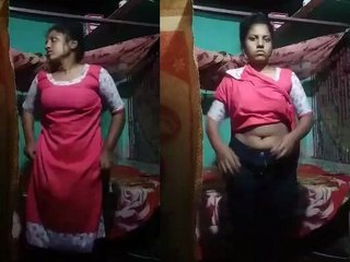 A rural woman records herself engaging in intimate activities with her partner in a small town