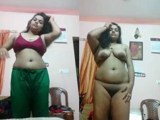 Indian wife with large breasts in sensual fingering scene