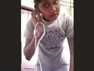 A country girl reveals her large breasts and intimate parts