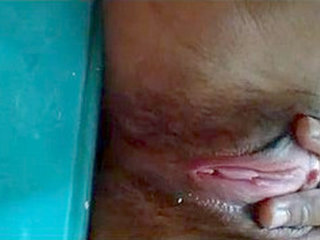 Stunning wife undresses and displays her desires under the moonlight