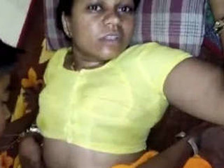 Village aunty's seductive visage during intimate encounter