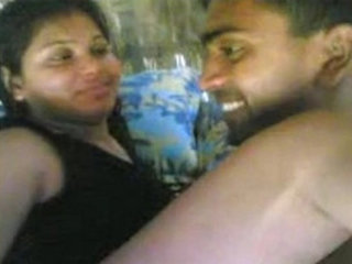 Indian housewife records herself with her sister-in-law using mobile phone