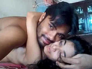 Cute couple engages in intimate sexual activity together