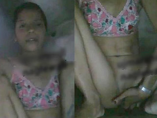 Indian girl pleasuring herself with fingers in part 2