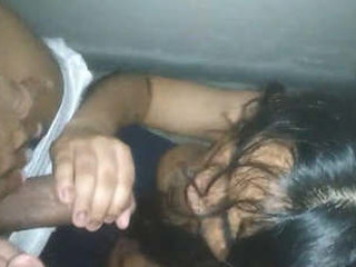 Indian college girl's sensual audio recording of a clear blowjob performance