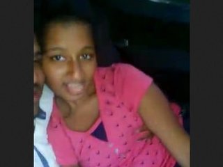 Intimate car ride leads to playful pleasure