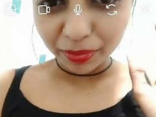 Indian girl reveals herself on video call