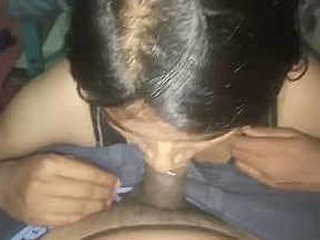 A sultry oral sex and passionate doggie style intercourse with an Indian spouse