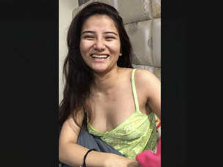 Seductive Indian woman performs oral sex