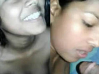 College girlfriend gets naughty with her boyfriend in his room