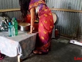 Official video of cute Bengali girl in red sari enjoying sex