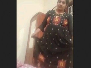 Lovely Indian wife bares her body and indulges in self-pleasure