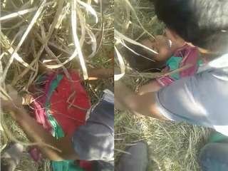 Exclusive village girl enjoys outdoor fun in HD video