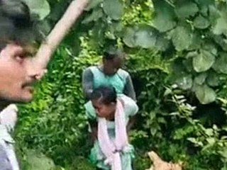 A Rural Indian girl gets gangbanged in the woods
