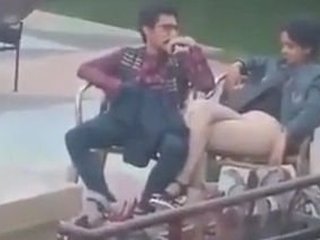 Desi couple has fun in the open space with a twist