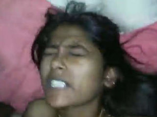 Tamil girl takes a hard cock and moans in pleasure