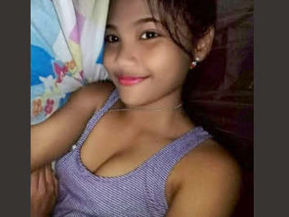 Cute Indian girl with massive breasts teases on video call