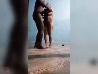 Desi aunty gets fucked hard in cowgirl position by her nephew and neighbor