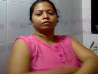 Naked Indian bhabhi in the bathroom