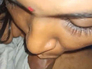 Indian Tamil wife gives a blowjob in HD video