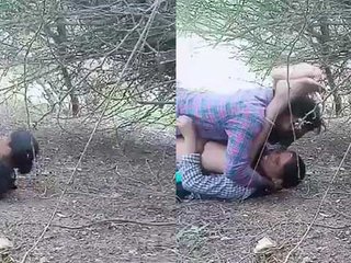 Village outdoor sex with slutty Dehati in hardcore video