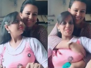 TikTok star's lesbian fun with her partner