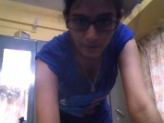 Naked Indian college girl takes solo selfies