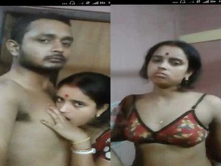 Bengali couple gets intimate on camera in foreplay session