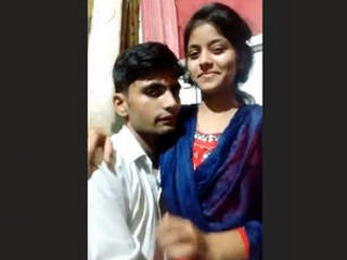 Cute Desi lover gets romantic and gets leaked MMS