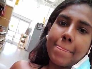 Indian girl takes nude selfie at mall