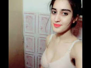 Pakistani babe with big boobs gets naughty in college