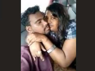 Telugu babe gives a car blowjob in the backseat