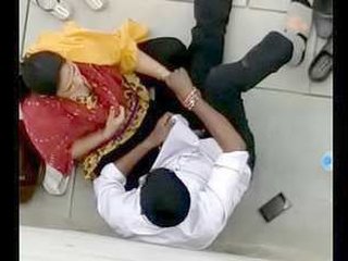 Desi college girl gives a blowjob to her boyfriend's cock in spy video